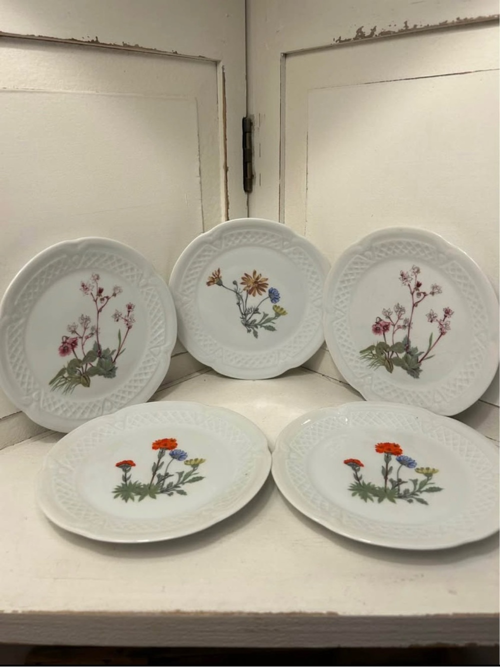 Vintage Louis Lourioux French Porcelain Saucers